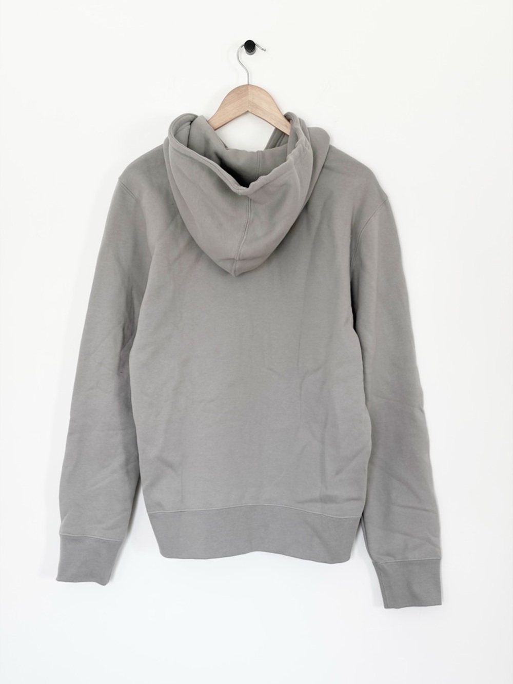 American Giant Mens Midweight Full Zip Up Hoodie Sweatshirt Sharkskin Gray - Picture 3 of 8
